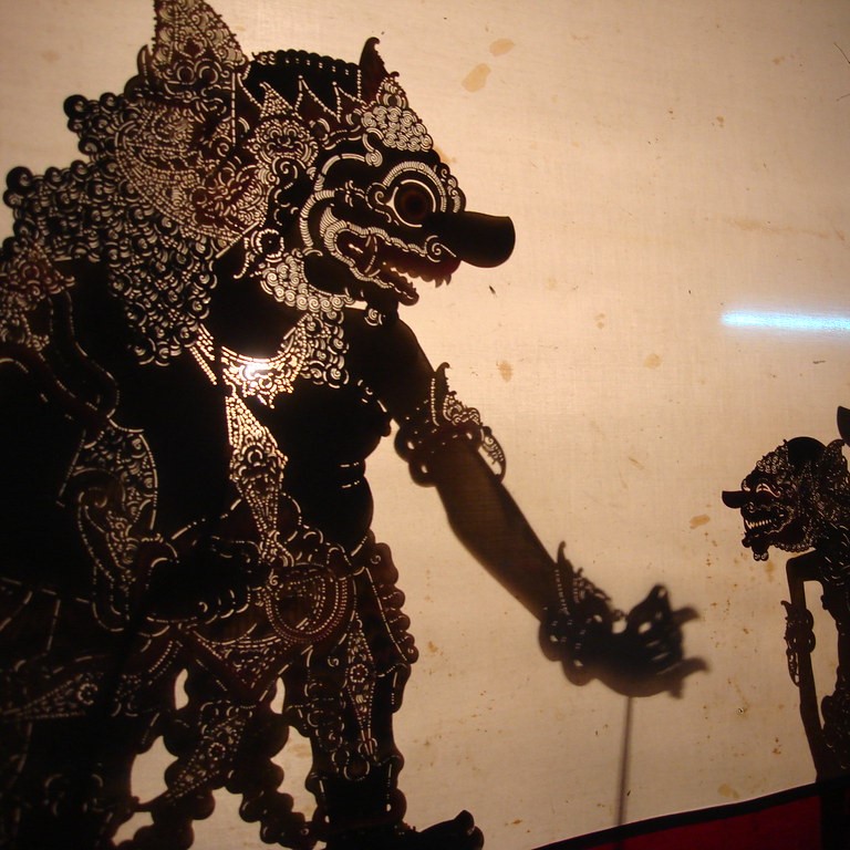 A Wayang Kulit villain of the story